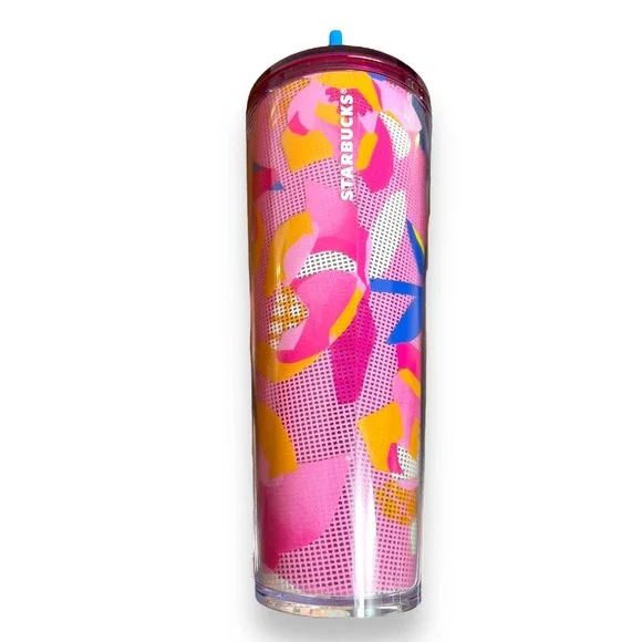Lot of 3 Starbucks 2023 SPRING FLOWER Venti Cold Cup Tumblers | Pink Blue Floral - Picture 14 of 15